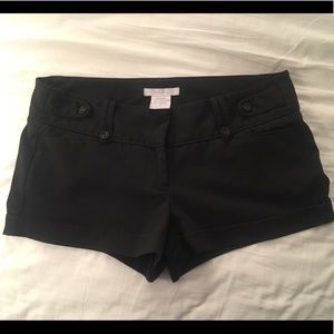 Charlotte Russe black dress shorts size 7